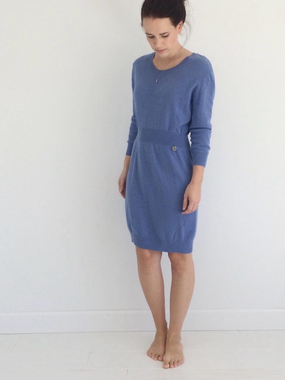 See By Chloé Light Blue Knit Sweater Dress S